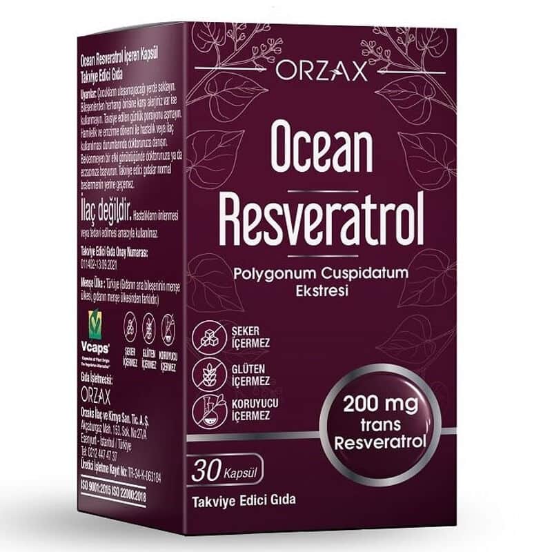 Orzax Ocean Resveratrol Supplement Food 30 capsules - 1