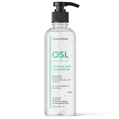 Osl Omega Skin Lab Glycolic Make-up And Facial Cleansing Gel 200 ml - 1