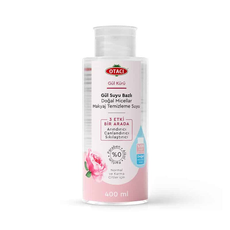 Otacı Rose Cure Rose Water Based Natural Micellar Make-up Remover Water 400 ml