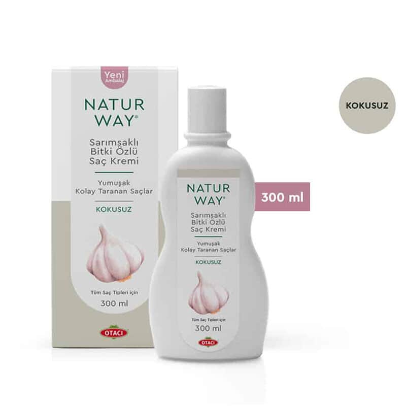 Otacı Naturway Garlic Herbal Essence Unscented Hair Conditioner 300 ml - 1
