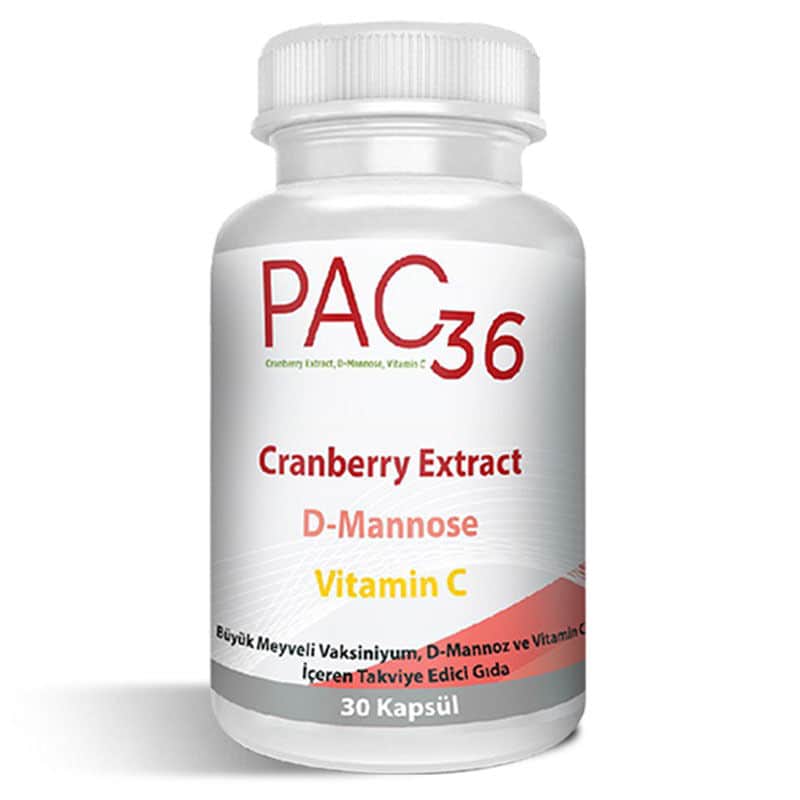 OTC İstanbul İlaç Pac 36 cranberry Extract D-mannose And Vitamin C 30 capsules - 1