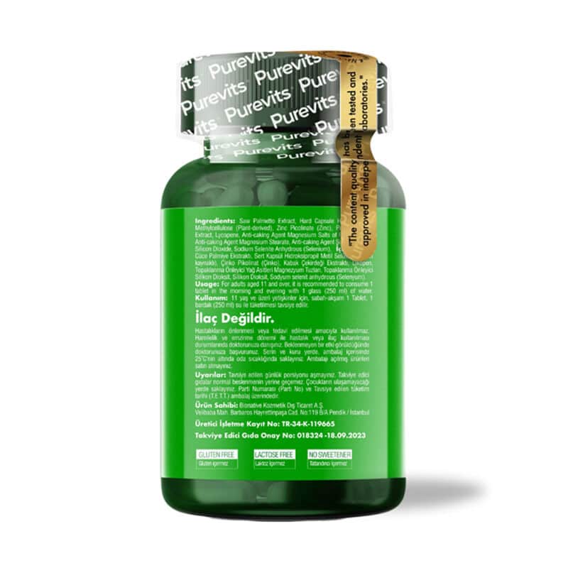 Purevits Saw Palmetto Complex 60 vegan Capsules - 4