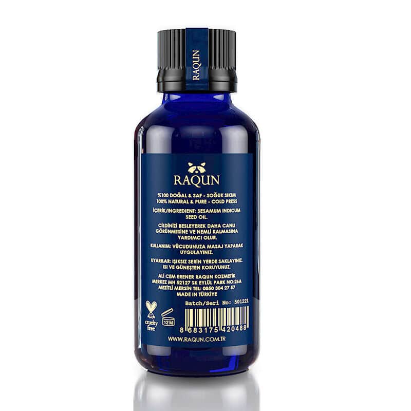 Raqun Aromatherapy Sesame Oil 50ml - Pure, Natural Essence - 2