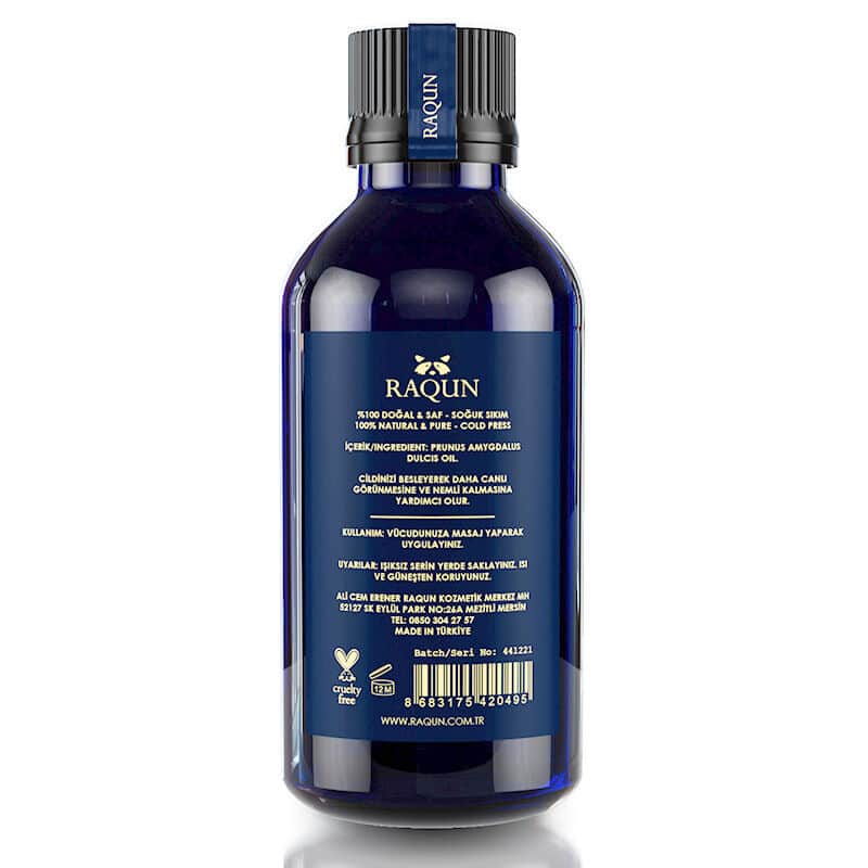 Raqun Sweet Almond Oil 100ml - Pure Aromatherapy Oil - 2