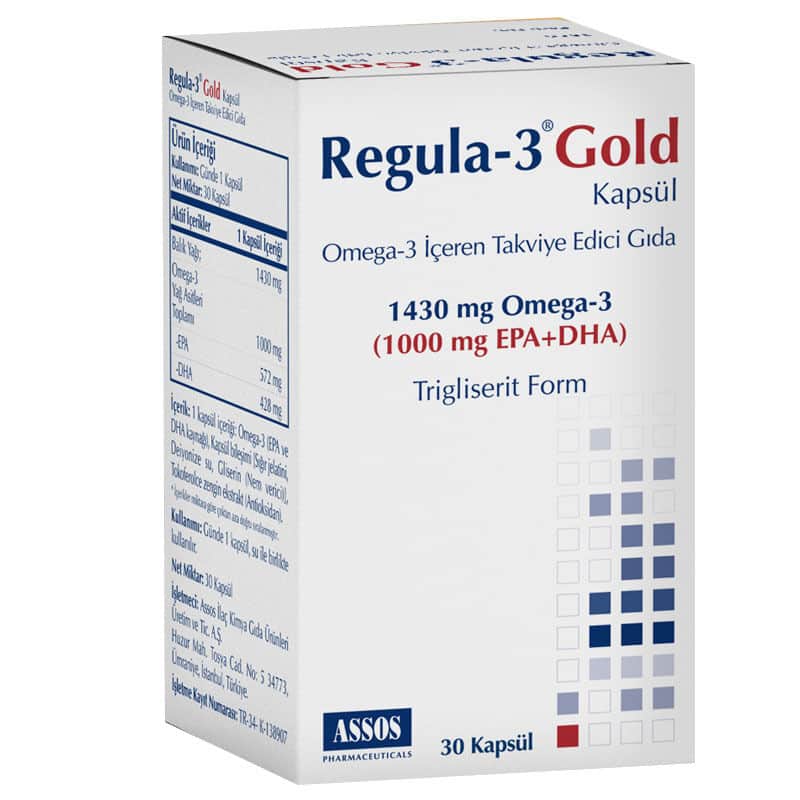 Assos İlaç Regula-3 omega-3 gold 30 capsules - 1