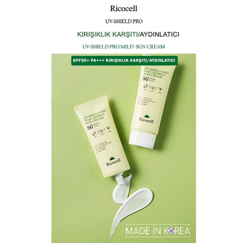 Ricocell Uv Shield Pro Daily Mild Sun Cream Spf 50+ Pa+++ 70 ml - 4