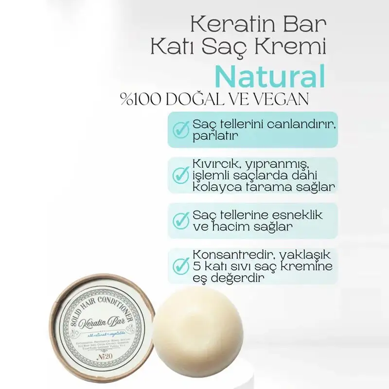 Rosece R20 solid Hair Solid Conditioner | Keratin Bar 100 gr - 3