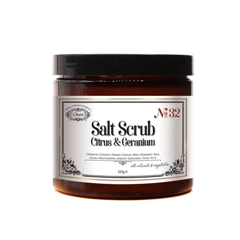 Rosece R32 salt Scrub Citrus Geranium - Natural Spa Peeling Purifier 325 gr - 1