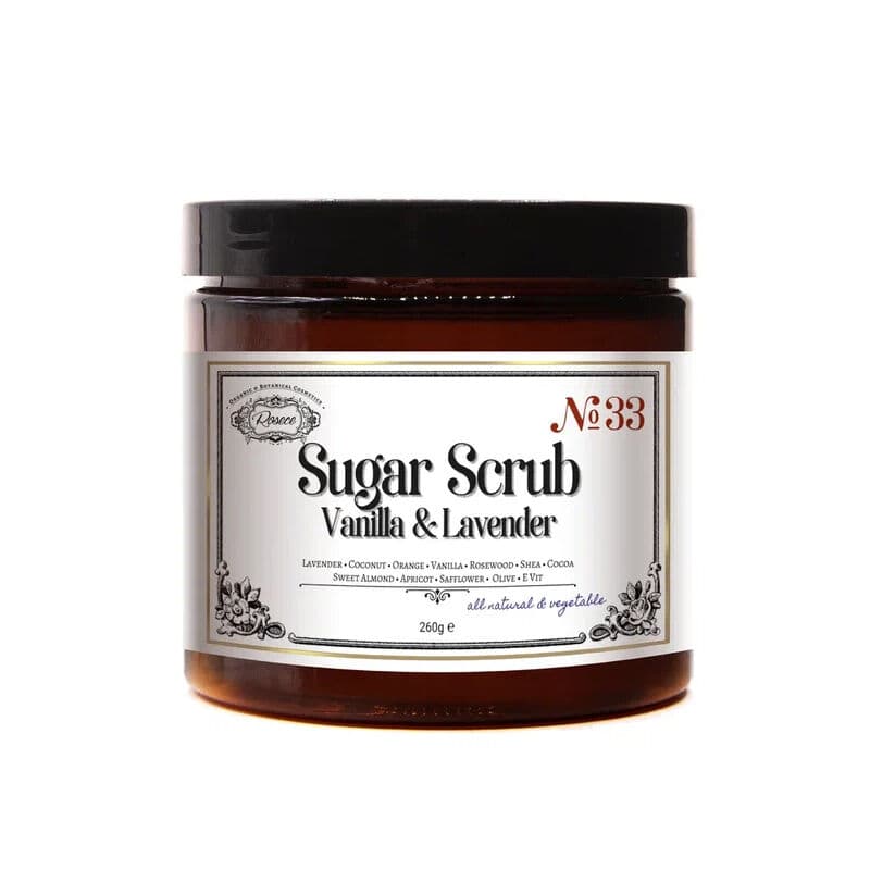 Rosece R33 sugar Scrub Vanilla Lavender | Natural Aha Purifying Peeling 260 gr