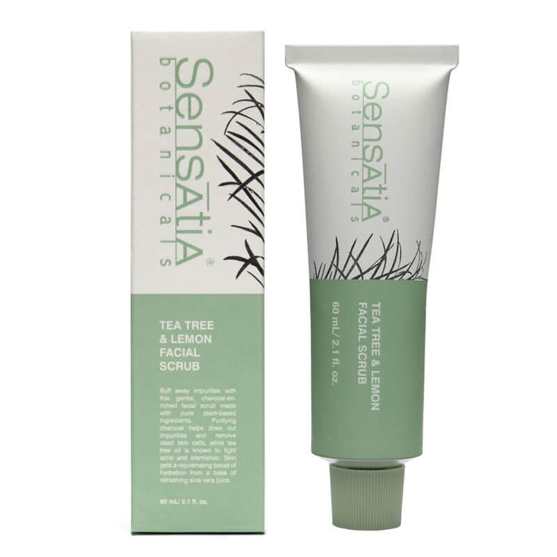Sensatia Botanicals Tea Tree & Lemon Face Scrub 60ml - 3