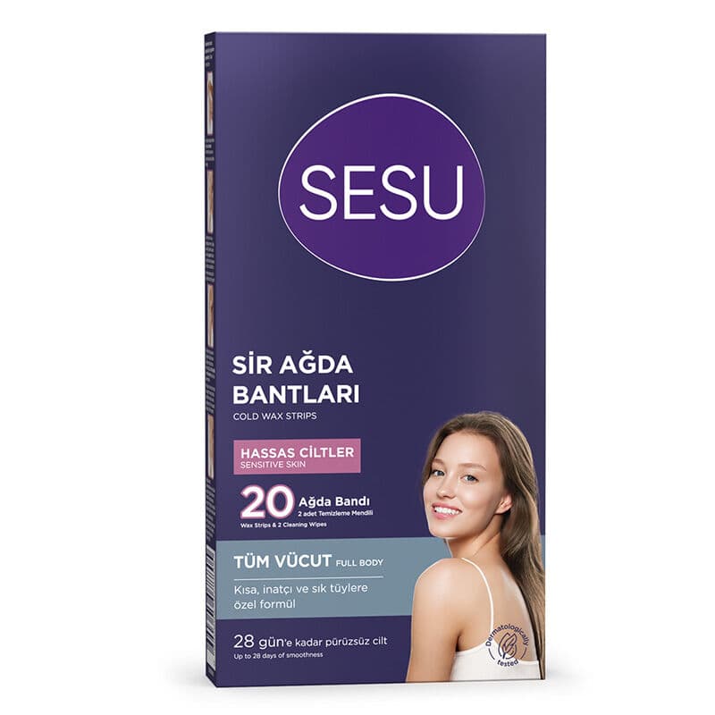 Sesu Sensitive Skin Wax Strips 20 pcs