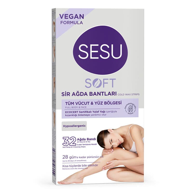 Sesu Soft Oatmeal Wax Strips 32 pcs