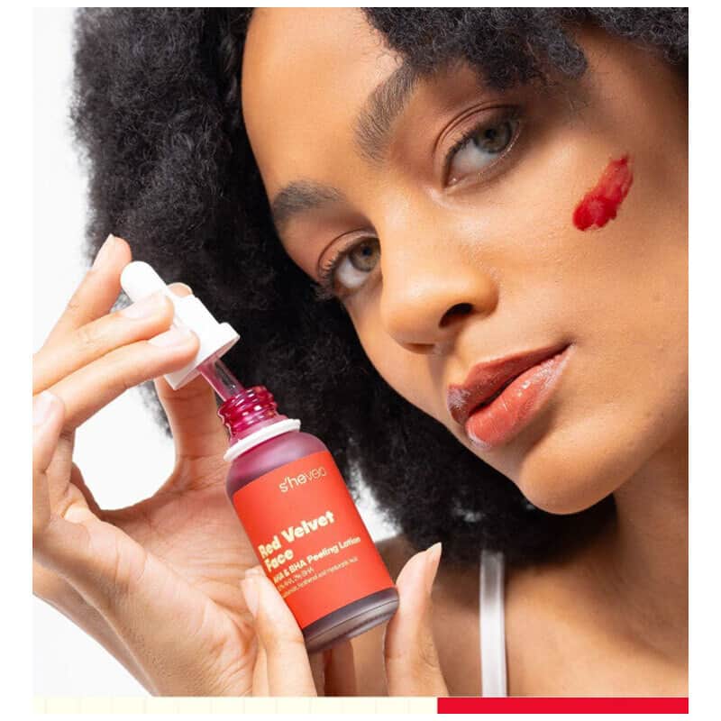 She Vec Red Velvet Face Aha+ Bha Facial Peeling 30 ml - 3