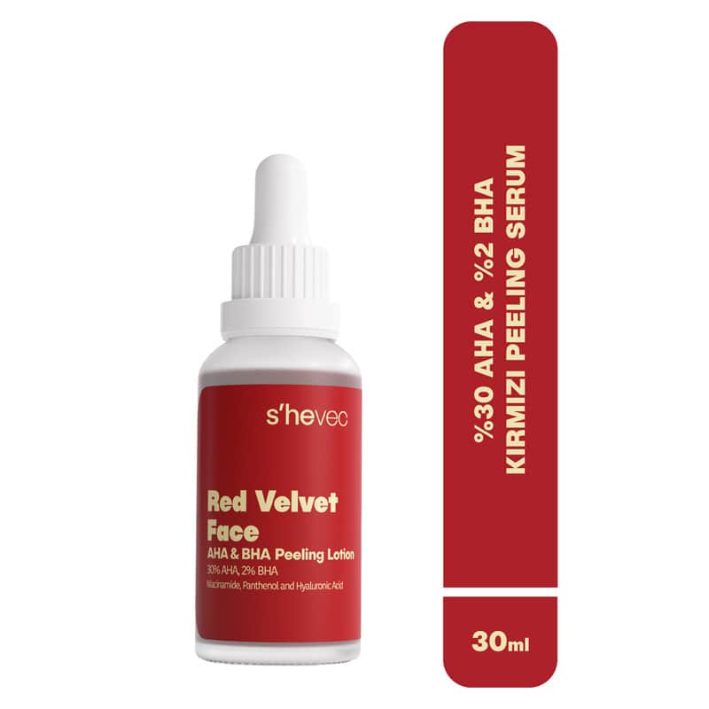 She Vec Red Velvet Face Aha+ Bha Facial Peeling 30 ml - 2