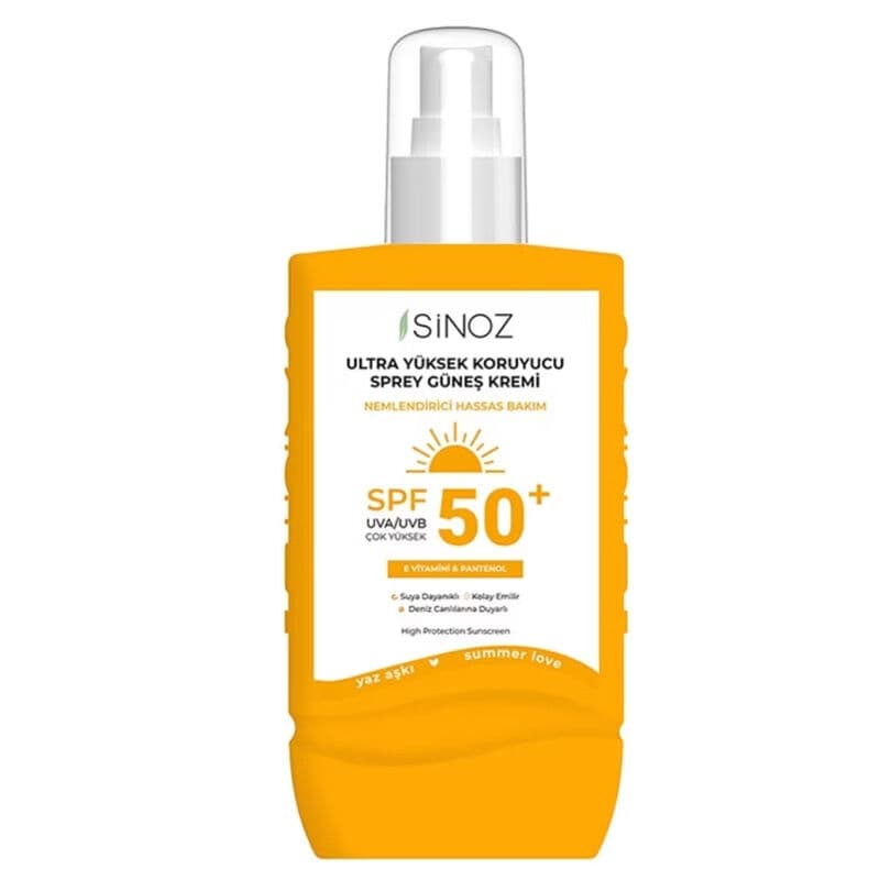 Sinoz Ultra High Protection & Moisturizing Spray Sun Cream 50+spf 200 ml