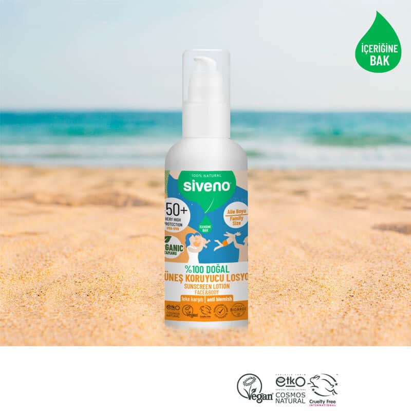 Siveno 100% Natural Sunscreen Lotion 100 ml - 4
