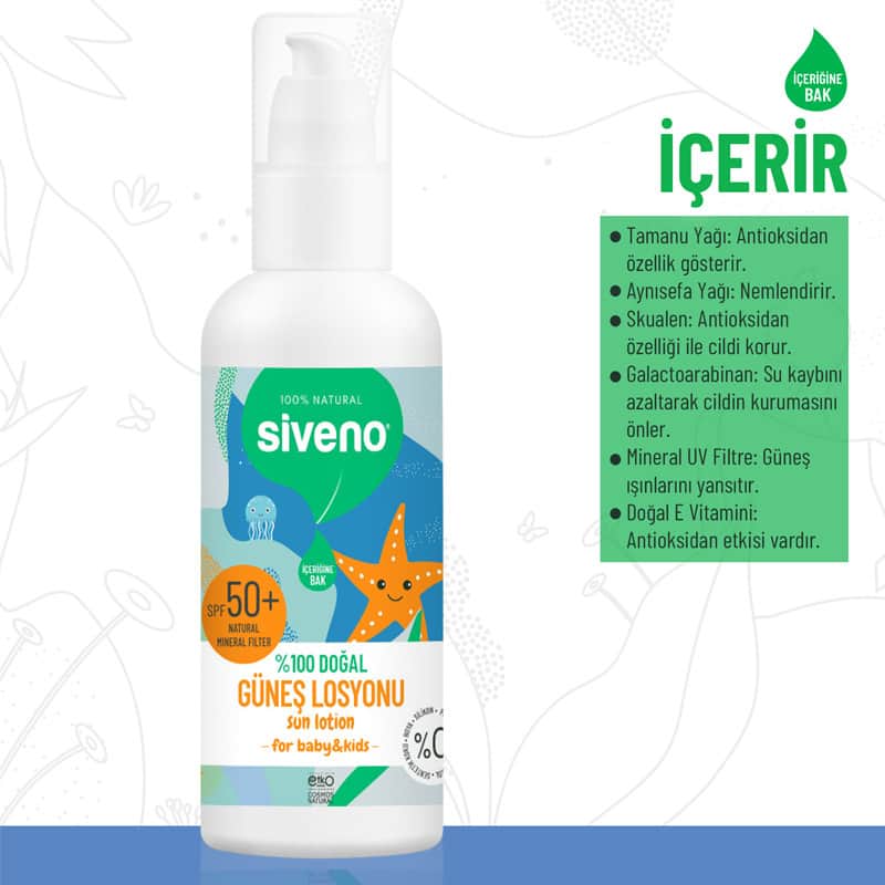 Siveno 100% Natural Sun Lotion 100 ml - 3