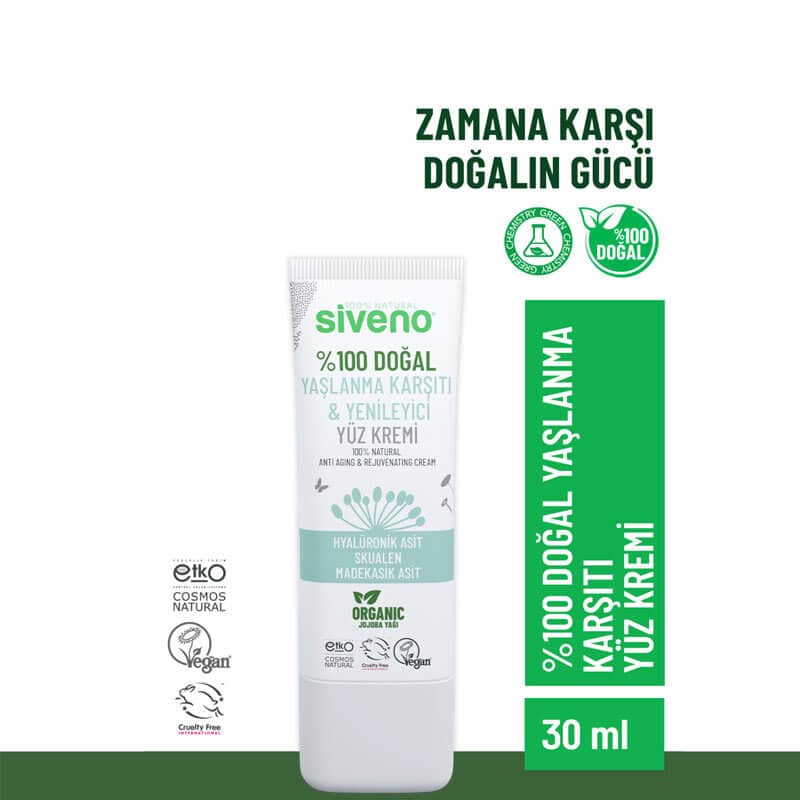 Siveno 100% Natural Anti-aging Face Cream 30 ml - 2