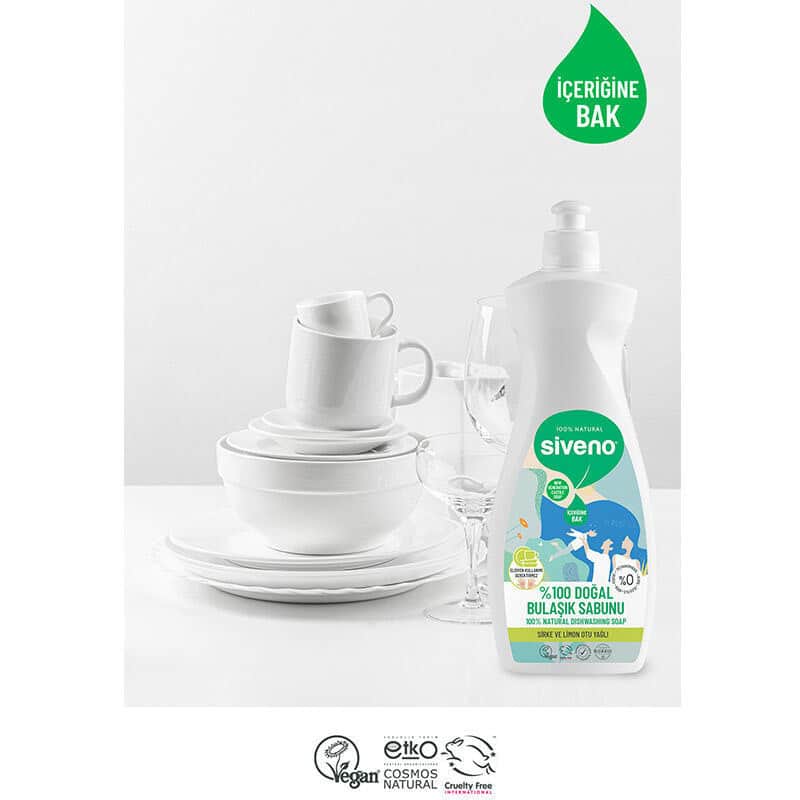 Siveno Natural Dish Soap 500ml - Eco-Friendly & Effective Cleanser - 4