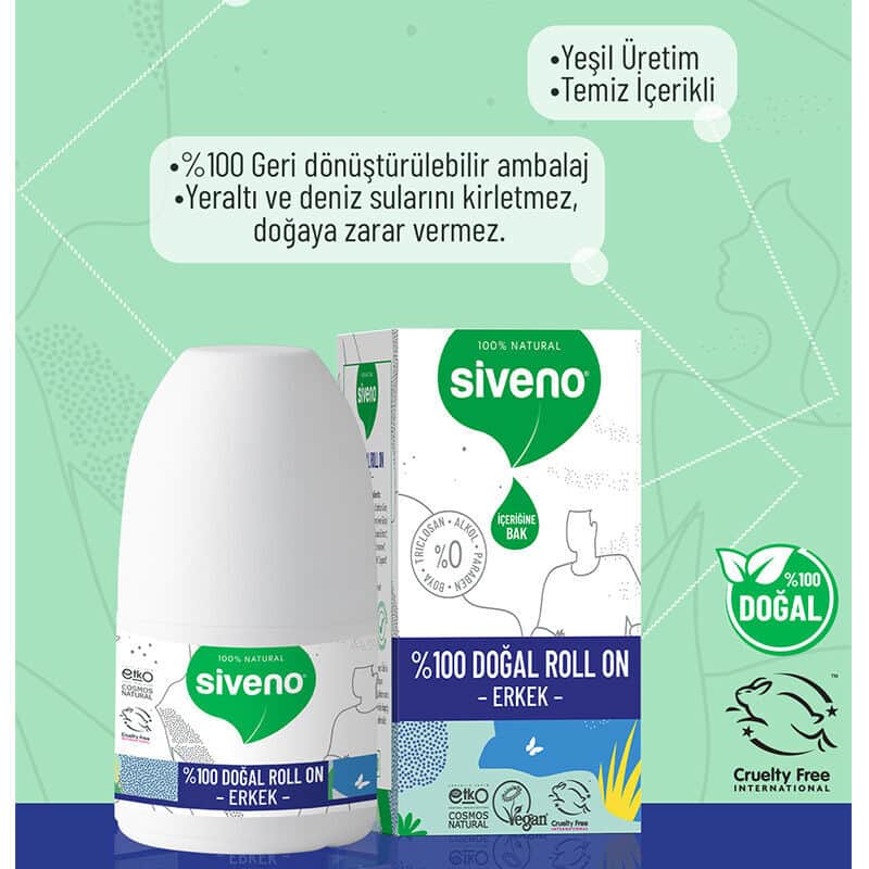 Siveno Natural Roll-on For Men 50 ml - 2