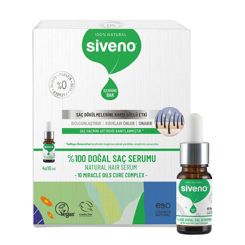 Siveno Natural Hair Care Serum 4 x10 ml