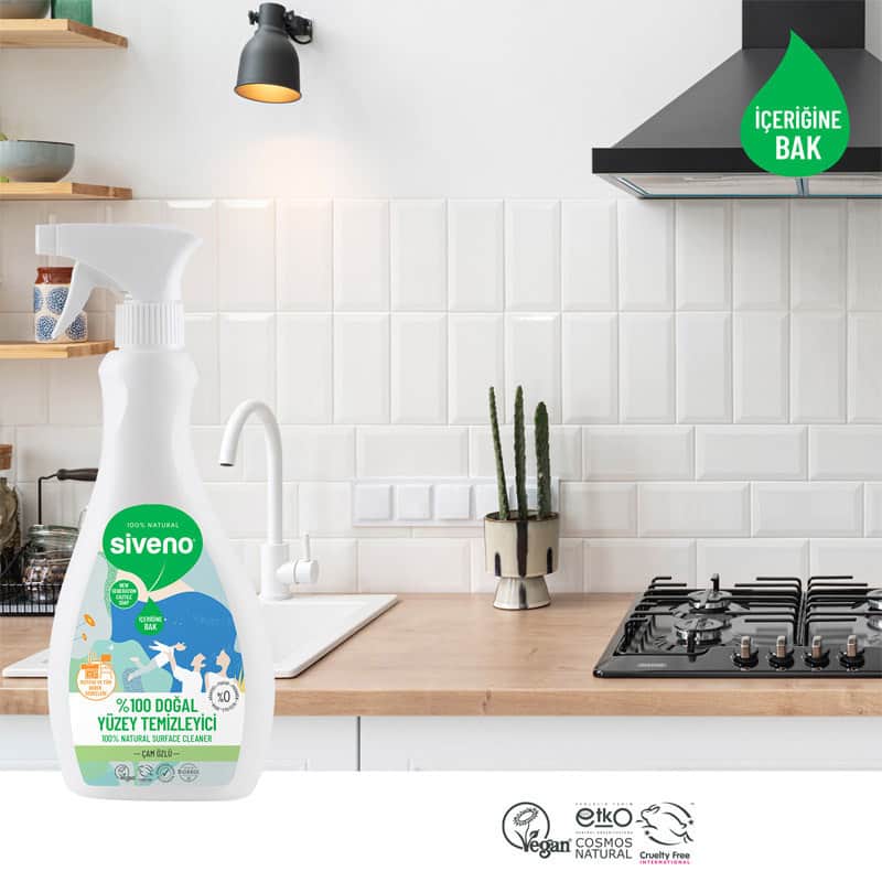 Siveno Eco-Friendly Natural Surface Cleaner 500ml - Non-Toxic - 4