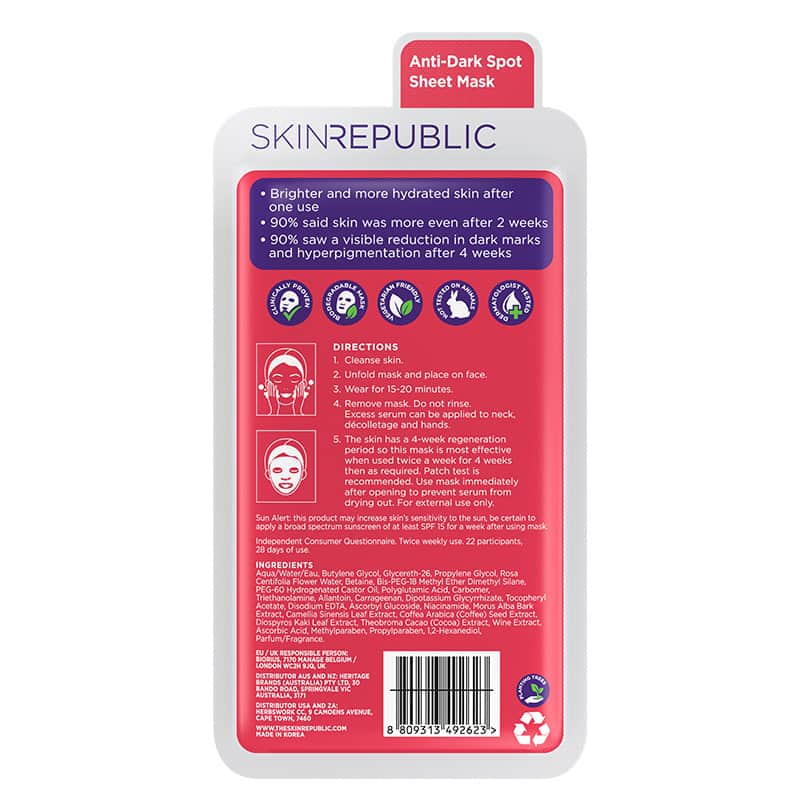 Skin Republic Brightening Vitamin C Face Mask Sheet 25 ml - 2