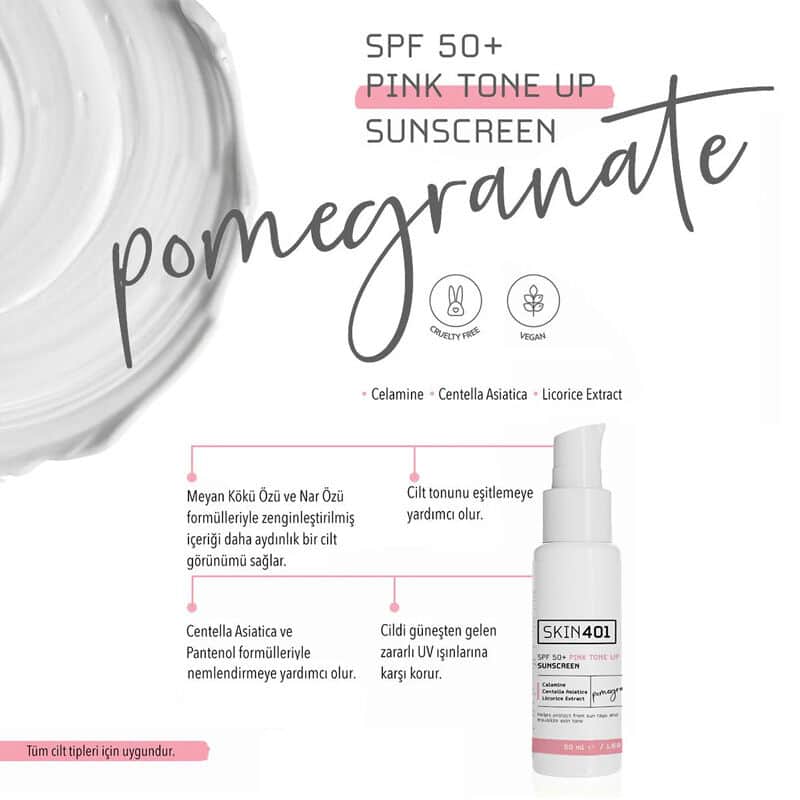 Skin401 spf 50 pink Tone Up Pink Tone Equalizing Sunscreen 50 ml - 4