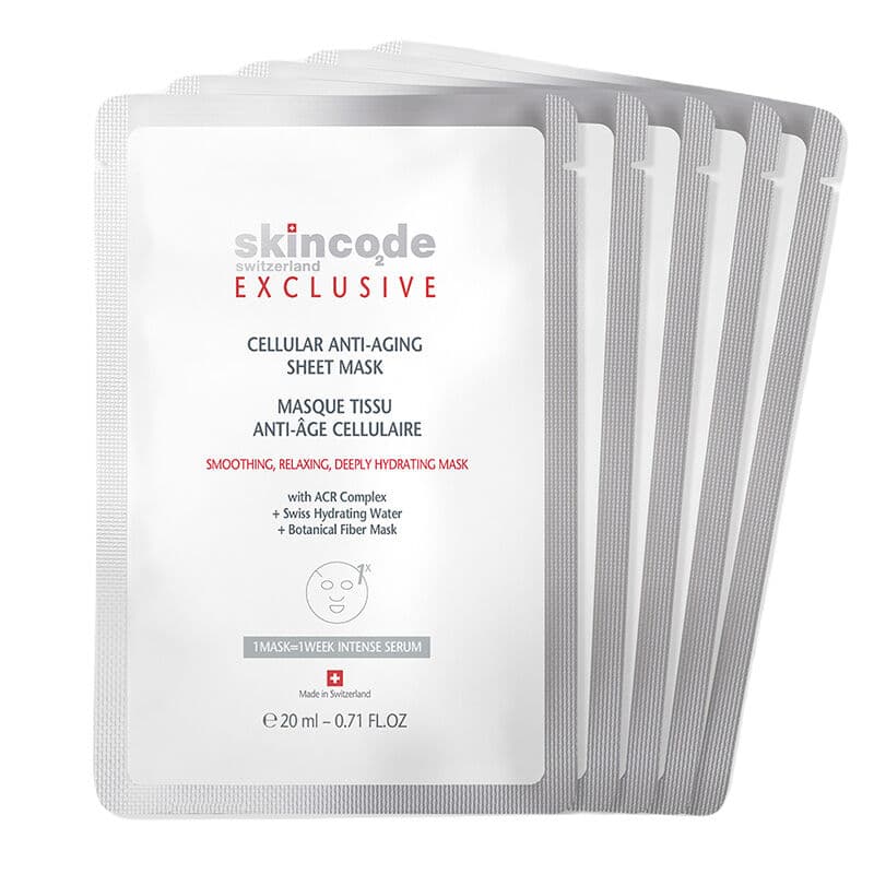 Skincode Exclusive Cellular Anti Aging Sheet Mask 20 ml X 5 pcs