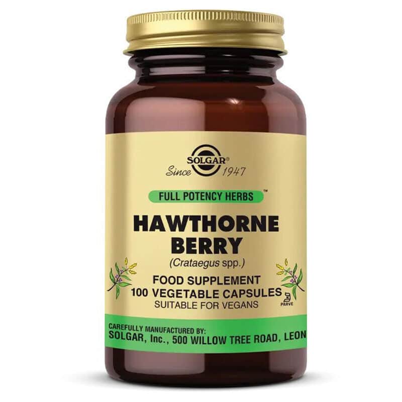 Solgar Hawthorne Berry Capsules - Heart Health Support, 100 ct - 1