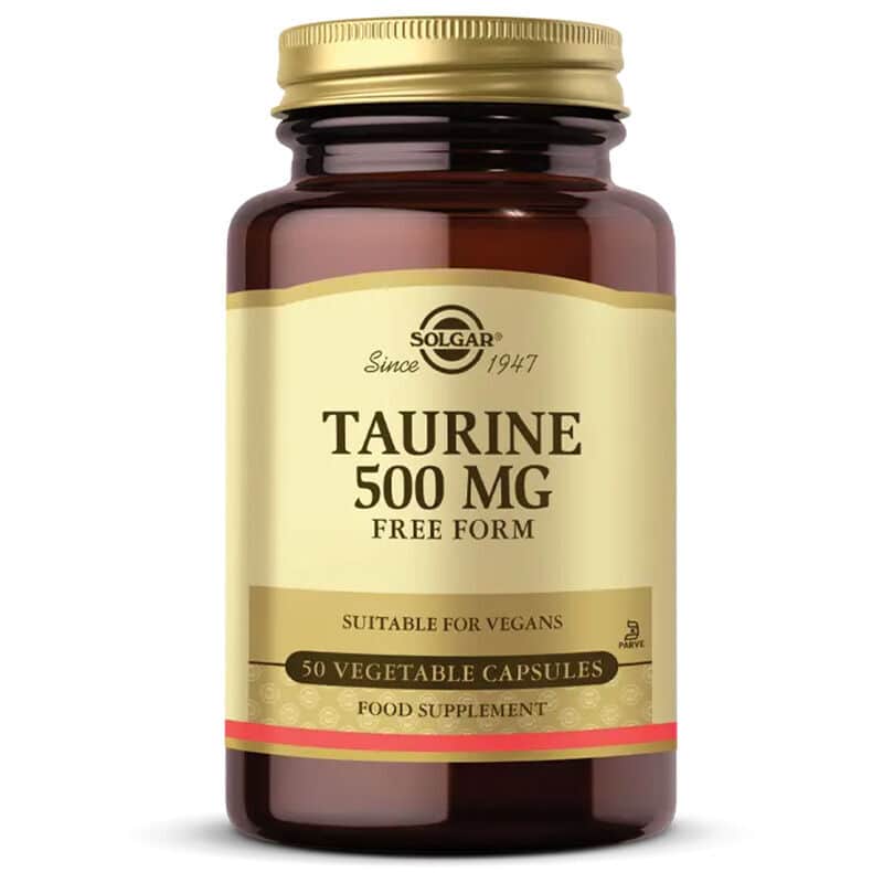 Solgar Taurine 500mg - 50 Vegetable Capsules for Wellness - 1