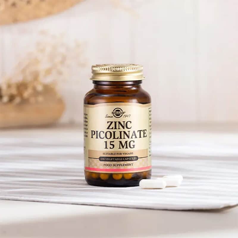 Solgar Zinc Picolinate 15 mg - 100 Veggie Capsules for Immune Support - 2