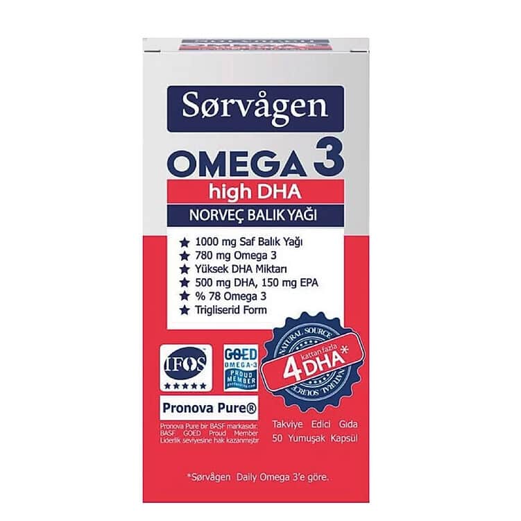 Sorvagen Omega 3 high Dha Norwegian Fish Oil 50 capsules - 1