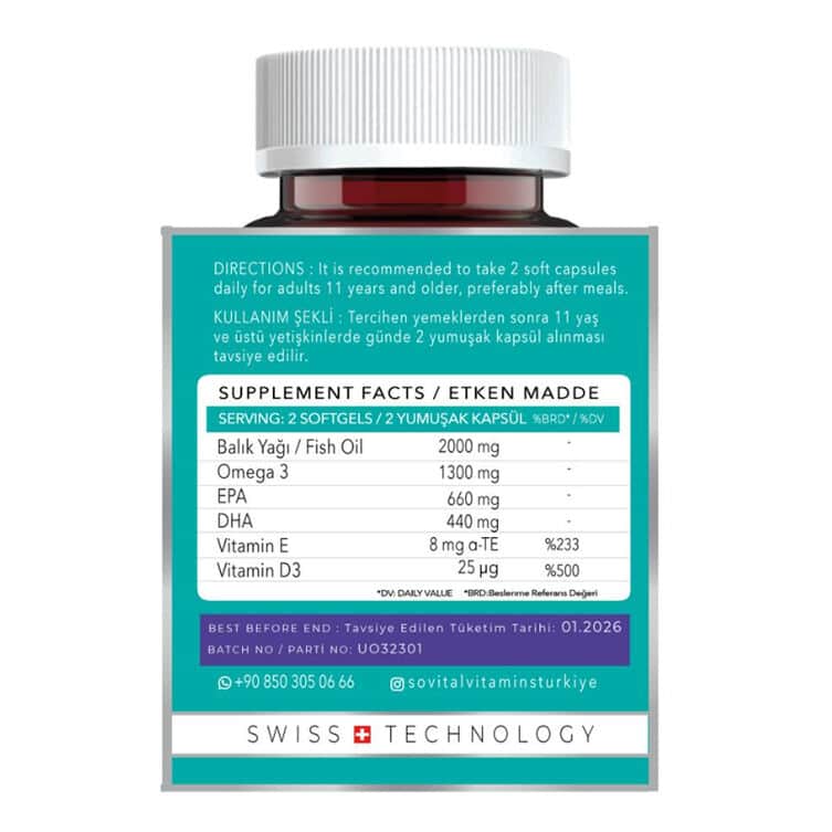 Sovital Ultra Omega 3 60 capsules - 2