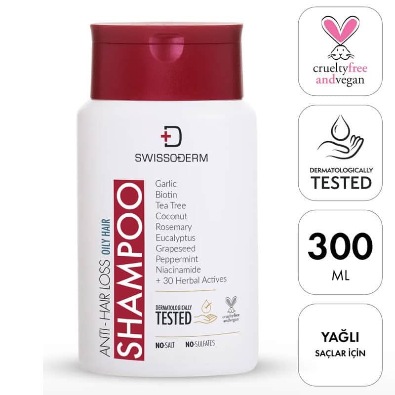 Swissoderm Anti Hair Loss Shampoo 300 ml - Oily Hair Type - 2