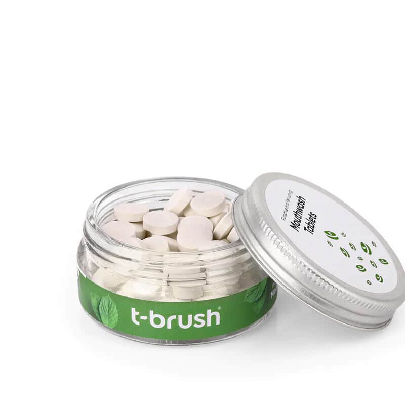 T Brush Mint Flavored Mouthwash Tablets Fluoride 75 tablets - 2