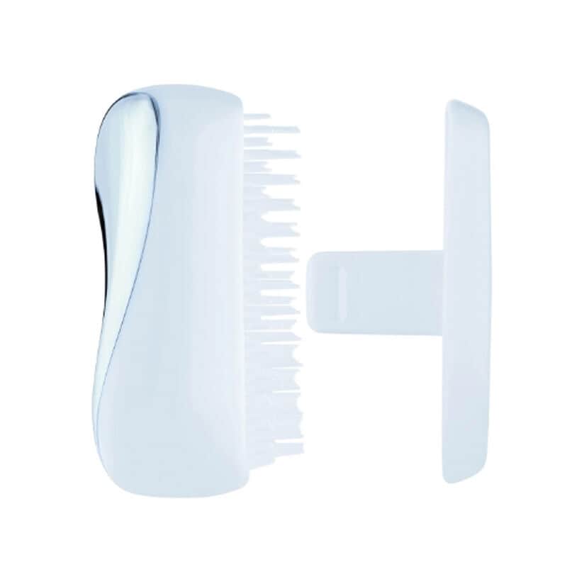 Tangle Teezer Compact Styler Baby Blue Chrome Hairbrush - 2