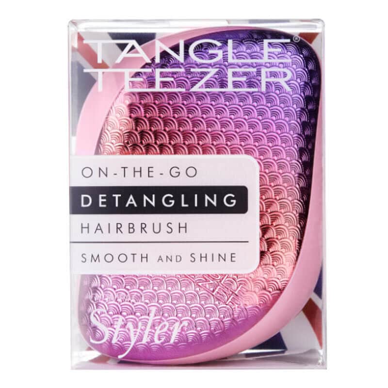 Tangle Teezer Compact Styler Sunset Pink Hair Brush - 3