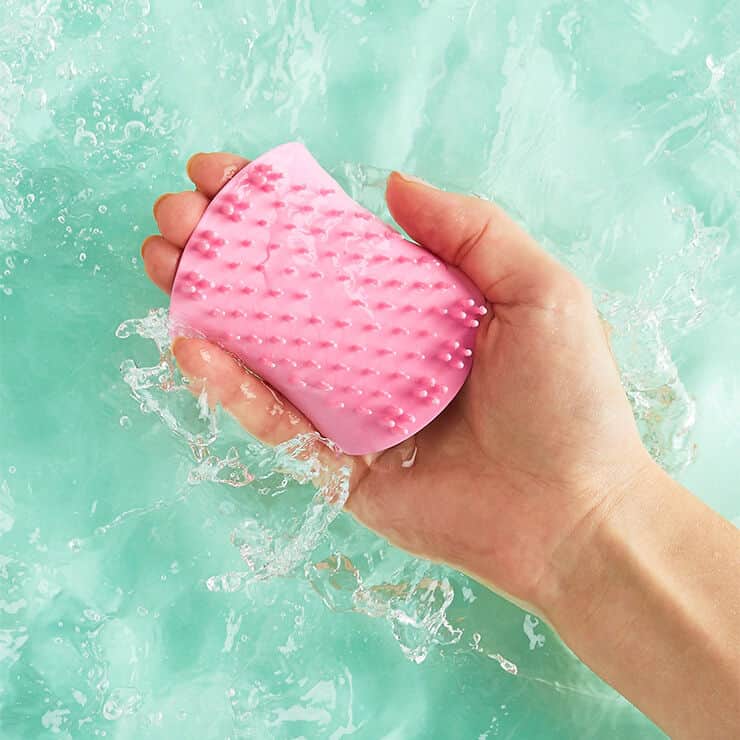 Tangle Teezer Scalp Exfoliator Massager Hairbrush - Pretty Pink - 3