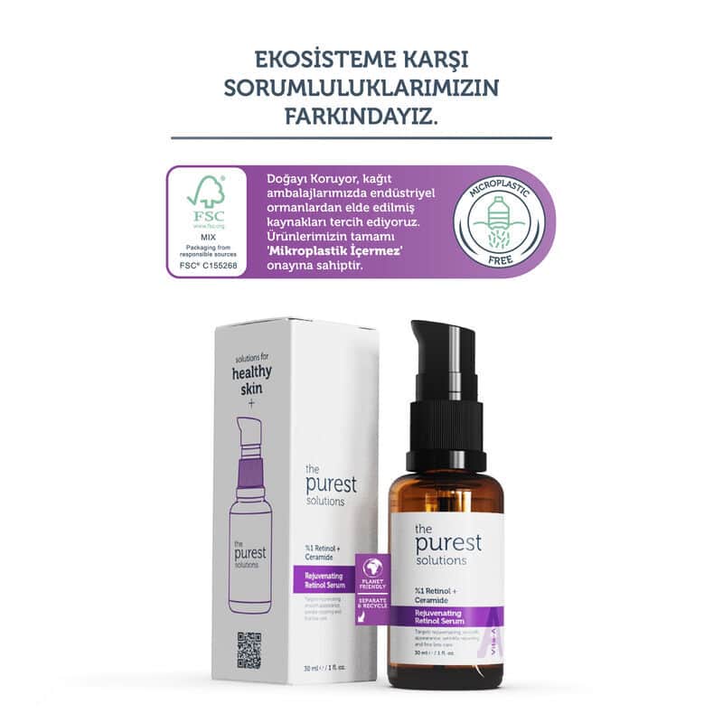 The Purest Solutions 1% Retinol + Ceramide Rejuvenating Retinol Serum 30 ml - 3