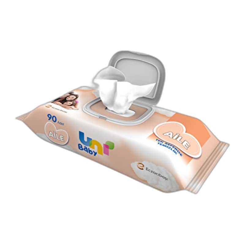 Uni Baby Family Wet Wipes 90 sheets - 2