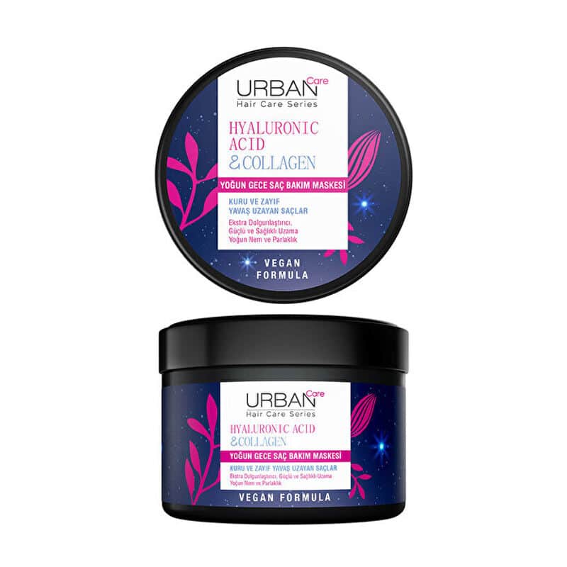Urban Care Hyaluronic Acid - Collagen Intensive Night Hair Care Mask 230 ml - 1
