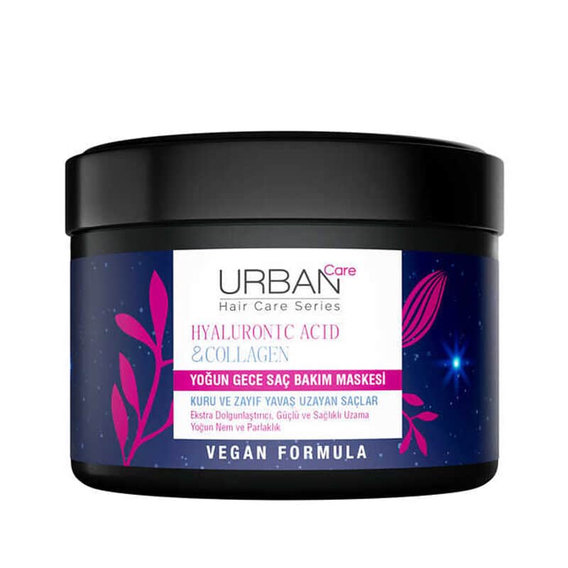 Urban Care Hyaluronic Acid - Collagen Intensive Night Hair Care Mask 230 ml - 2