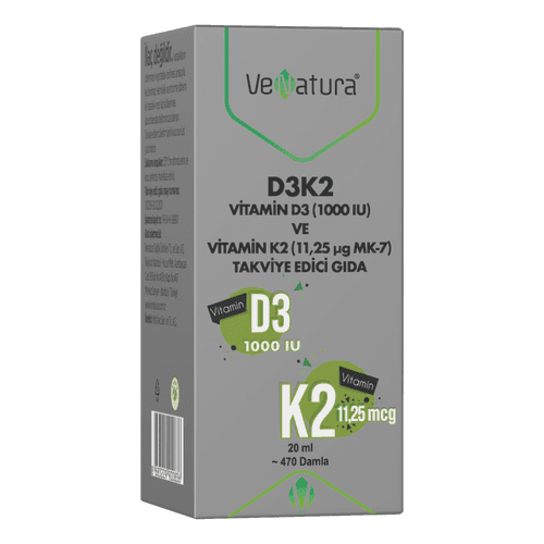Venatura Vitamin D3 and Menaquinone 7 (11.25 mcg) Food Supplement 20 ml - 1