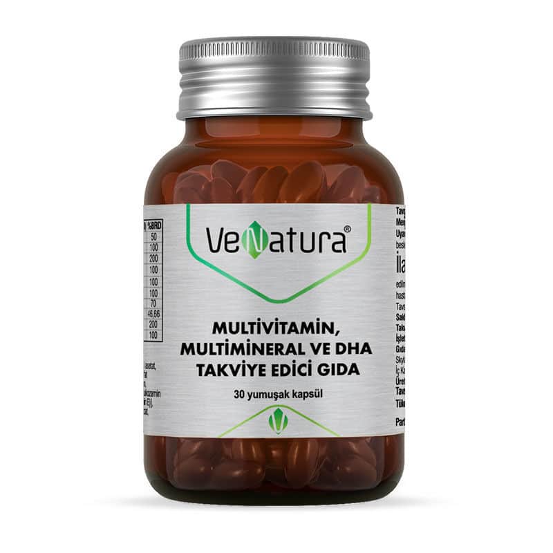 Venatura Multivitamin, Multimineral And Dha Food Supplement 30 softgels - 1