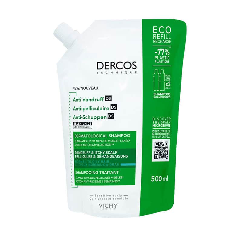 Vichy Dercos Anti Dandruff Anti Dandruff Shampoo 500 ml - Normal And Oily Hair - 1