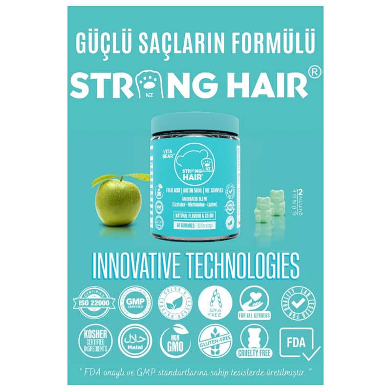 Vita Bear Strong Hair Gummy Vitamin 60 pcs - 3