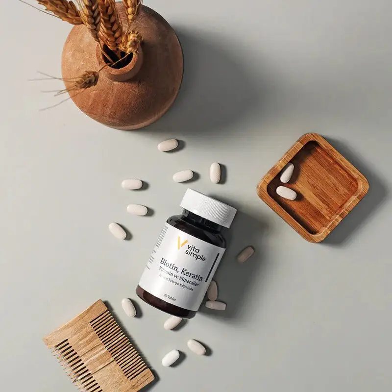 Vita Simple Biotin, Keratin, Vitamins And Minerals Supplementary Food 30 tablets - 4