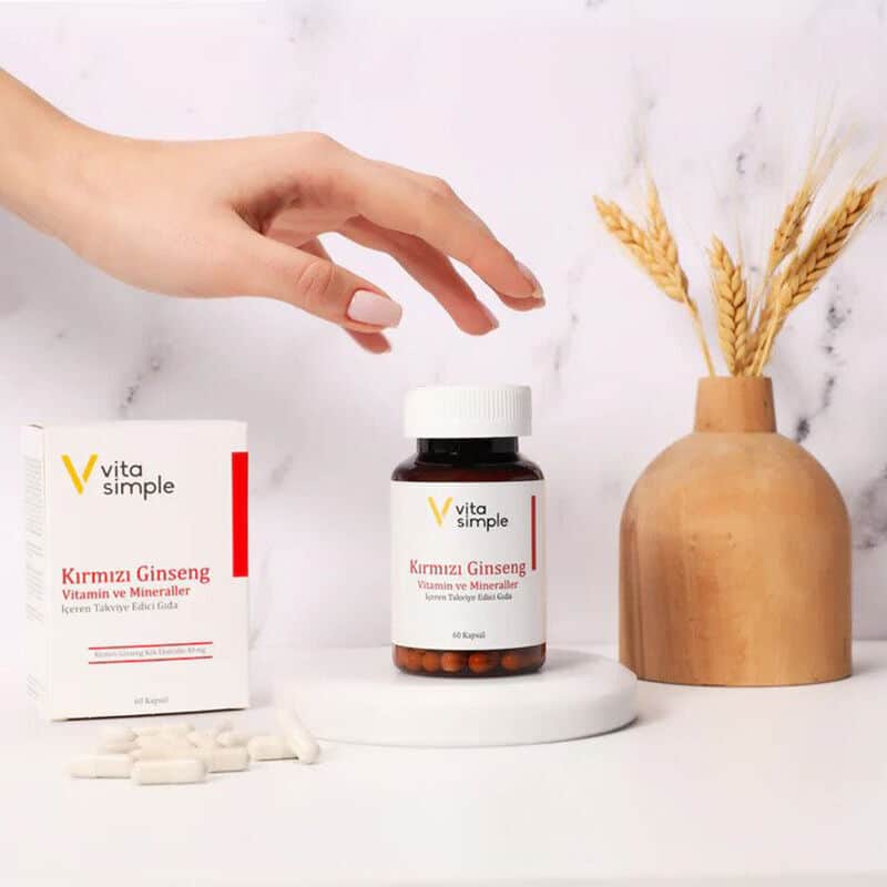 Vita Simple Red Ginseng Vitamin And Minerals Supplementary Food 60 capsules - 3