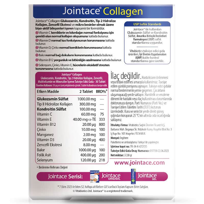 Vitabiotics Jointace Collagen 30 tablets - 2